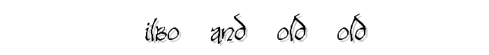 Bilbo-hand-Bold Bold font